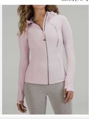 Lululemon Pink Peony Define Jacket full zip with thumbholes size 10